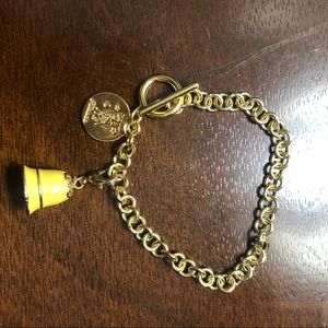 Disney Kidada 14K gold plated Belle charm bracelet